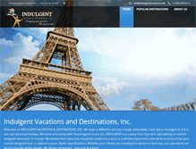 Tablet Screenshot of indulgentvacations.com